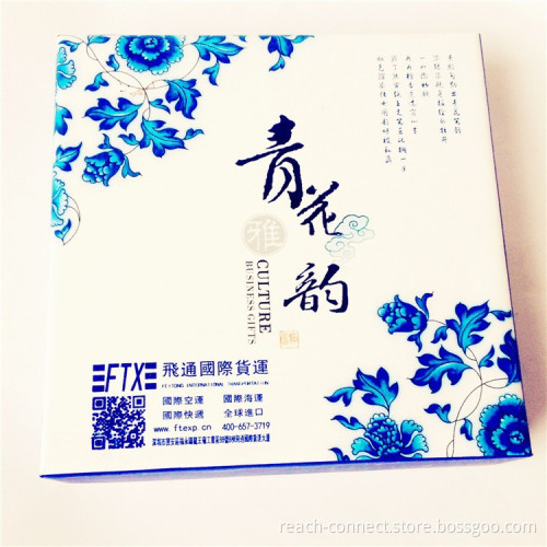 Gift paper packaging bag and packaging box set colorful printed